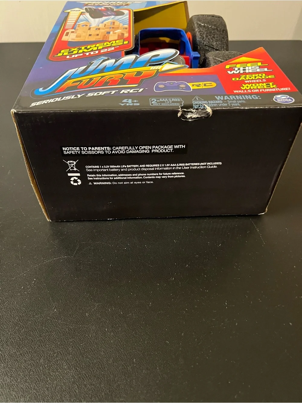 Air Hogs Super Soft Jump Fury with Zero Damage Wheels Extreme Jumping Remote New